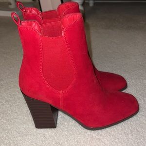 Red Booties by Journee Collection